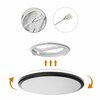 Quickway Imports LED Ceiling Light Fixture, 6500K Daylight White Energy-Saving with 30,000 H Lifetime, Black Set of 4 QI004034.M.BK.4